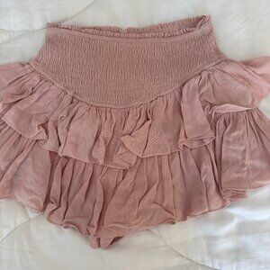 Rock and Rags Tiered Skirt - Mauve (XS)